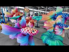 Outdoor Decorative Fish Lantern for Lantern Festival by Top Lantern Manufacturer