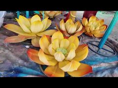 Outdoor Decorative Artificial Lotus Lanterns for Festivals and Light Displays