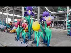 Outdoor Decorative Lanterns for Traditional Chinese Festivals, Garden Floral Lanterns