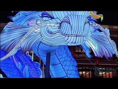 Handcrafted Chinese Dragon Lantern Sculpture for Outdoor New Year Celebrations