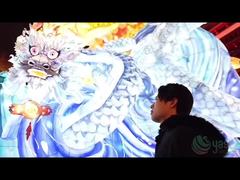 High End Handcrafted Dragon Sculpture Festive Lantern For Outdoor