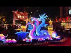 Waterproof Satin Zigong Animal Lanterns For Outdoor Decoration And Exhibition