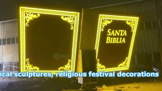 Giant LED Bible Sculpture Landmark