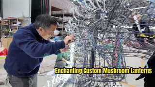 Crafting thin wire frames for Chinese lanterns