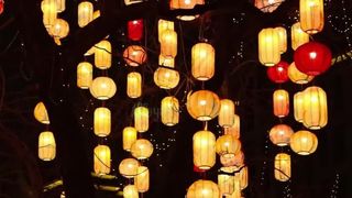 Warm Glowing Festival Lanterns | Night Sky Installation