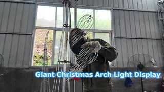 Hand-welded metal frame for Zigong festival lanterns