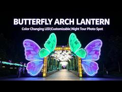 Giant Blue Butterfly Arch Lantern