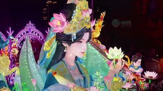 Gorgeous Ancient Beauty Themed Zigong Lanterns