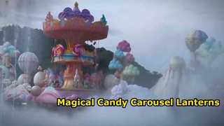 Candy Dream Carousel Lanterns Outdoor Light Show
