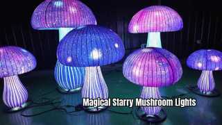 Magical Starry Mushroom Lanterns Light Up Your Garden
