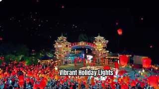 Vibrant Hand-Painted Silk Lanterns Light Up the Night Sky